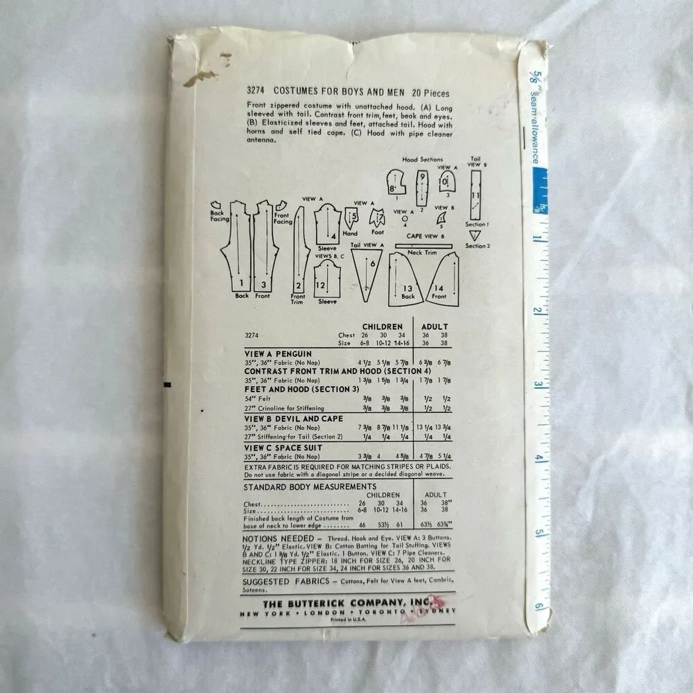 Butterick vtg halloween